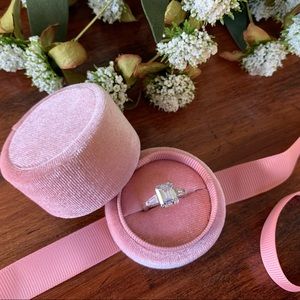 Emerald Cut CZ Sterling Silver Ring